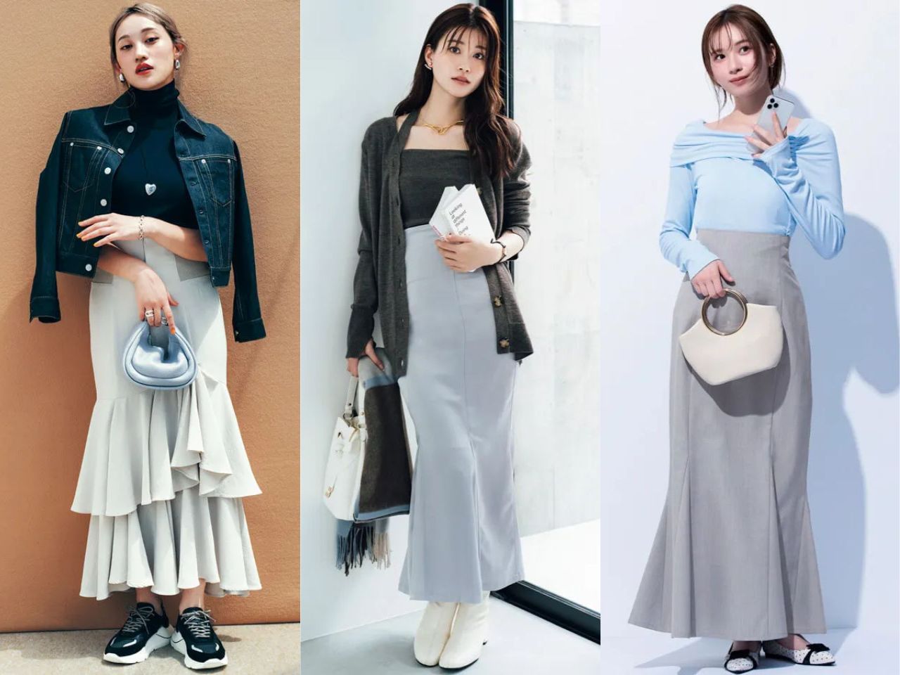 マーメイドスカートコーデ