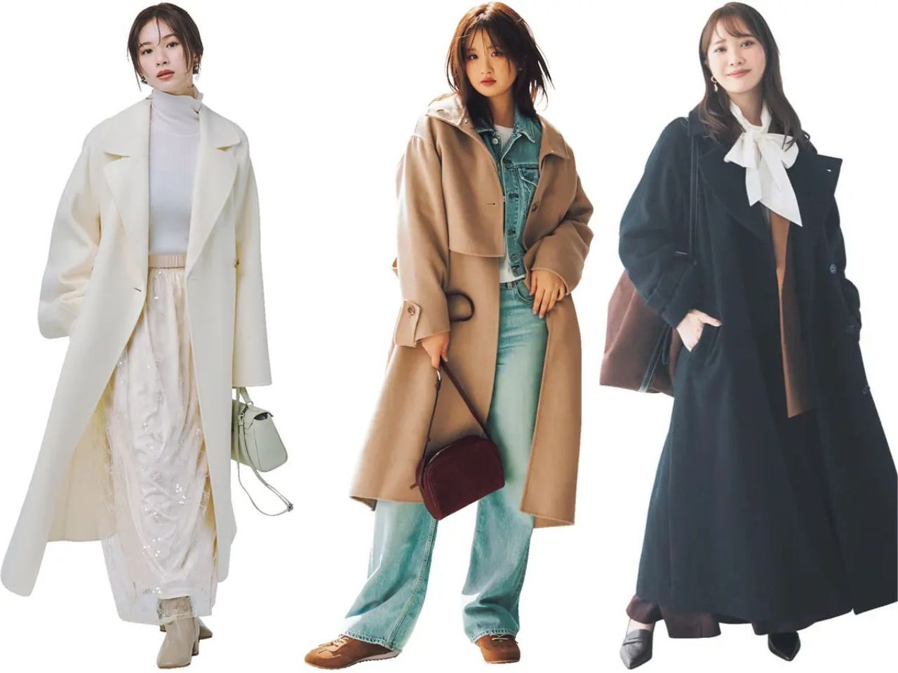 リバーコートレディースコーデ