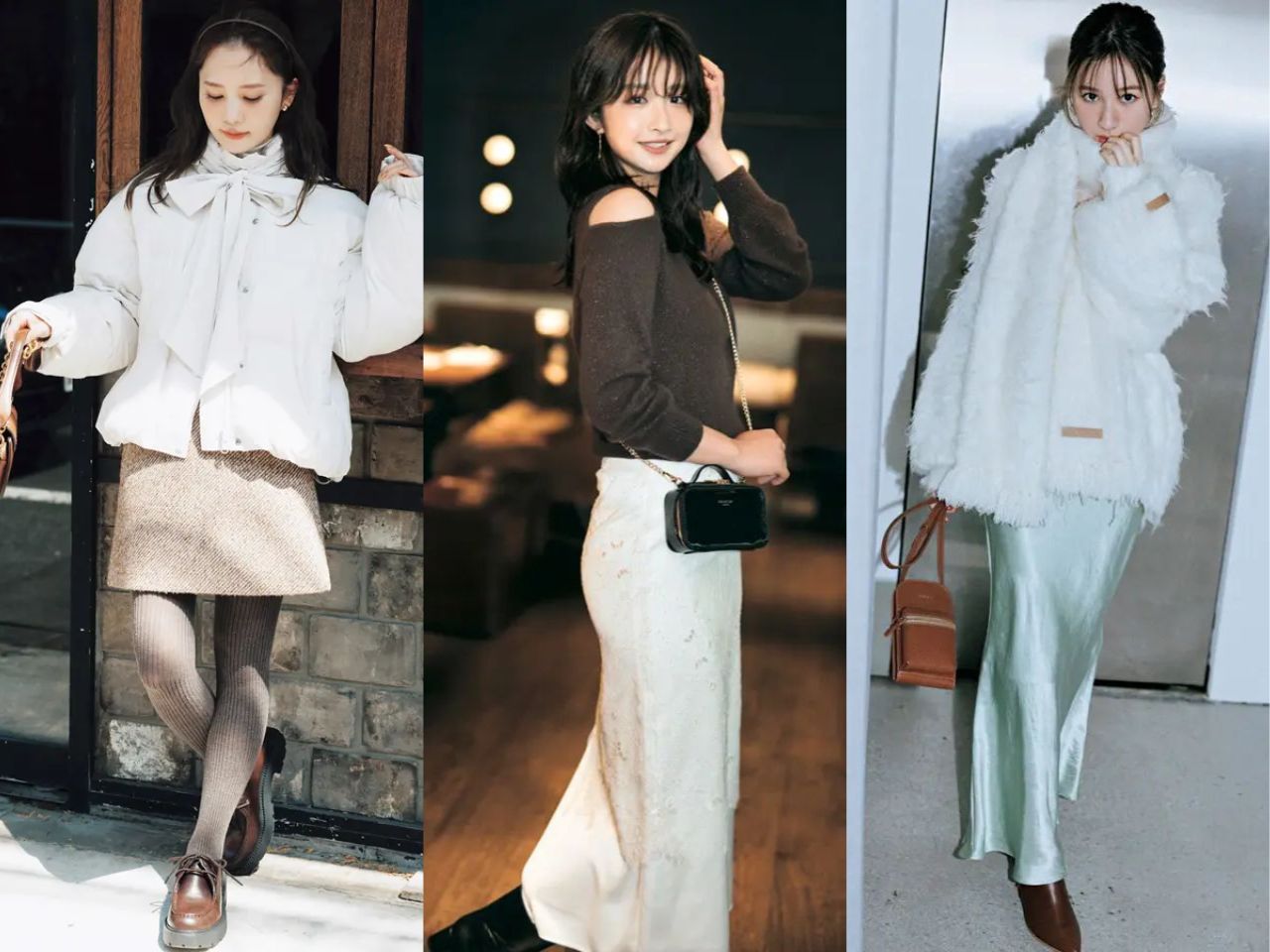 冬のトレンドスカートコーデ