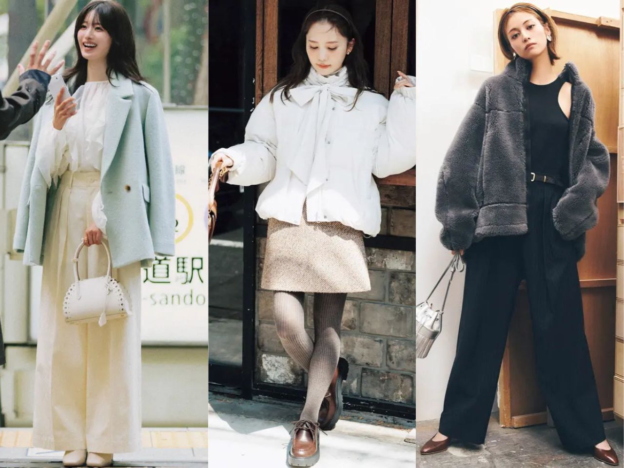 トレンド冬アウターコーデ