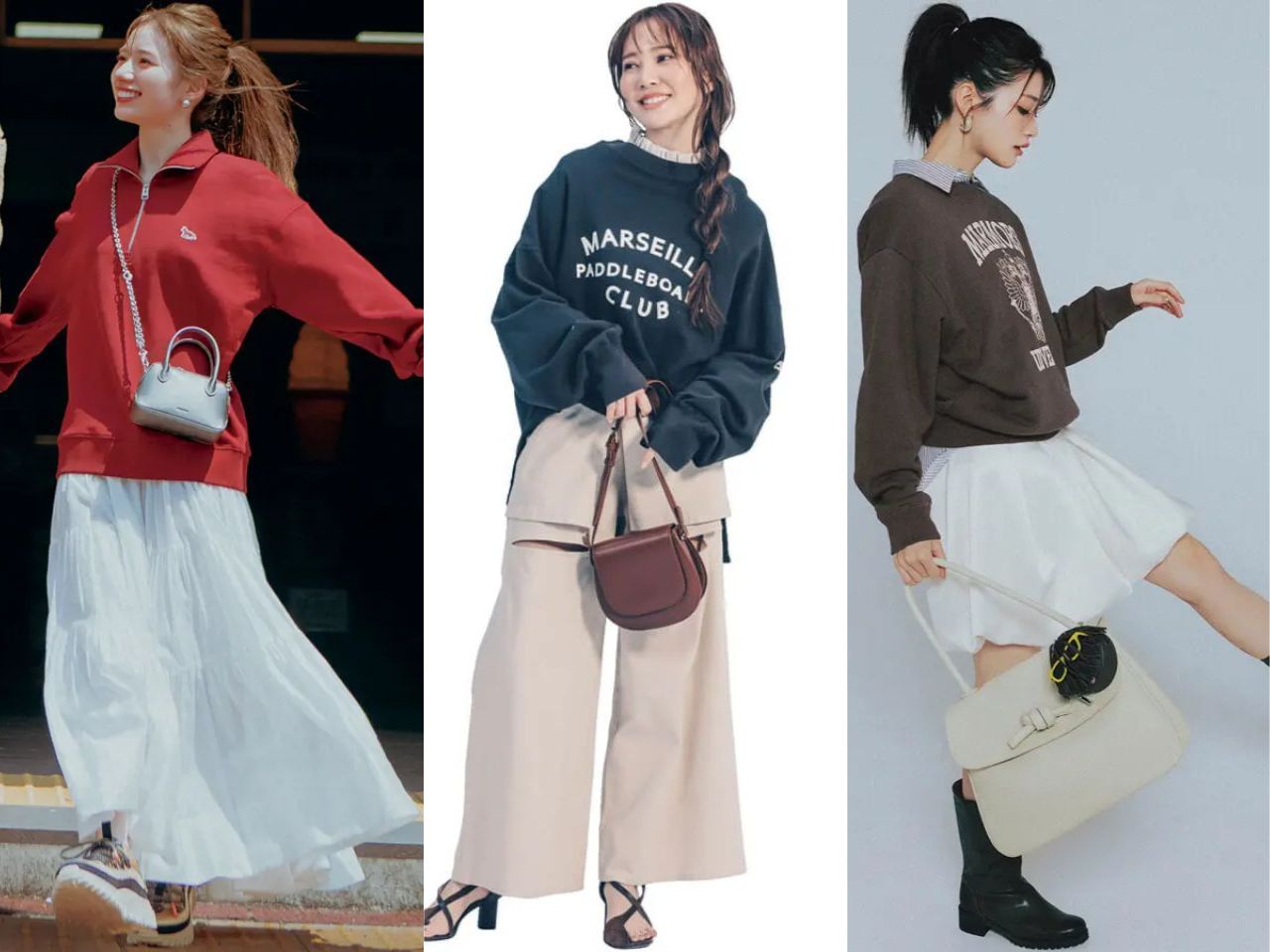 スウェットの着こなし