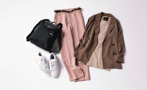 Q9 ニュアンスカラーT×とろみジャケット