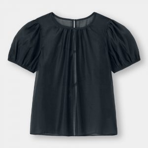 バックリボンシアートップス