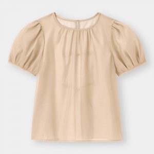 バックリボンシアートップス