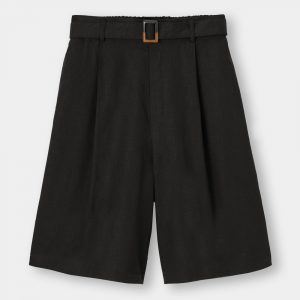 リネンブレンドバミューダパンツ