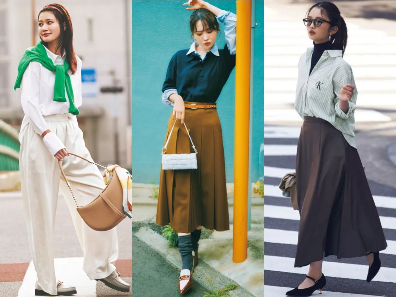 レディースシャツインコーデ