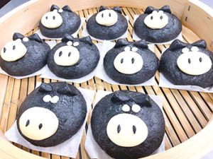 鹿児島黒豚肉まん-黒ぶた侍-【鹿児島県】