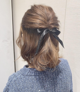 くるりんぱハーフアップ