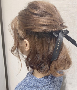 くるりんぱハーフアップ