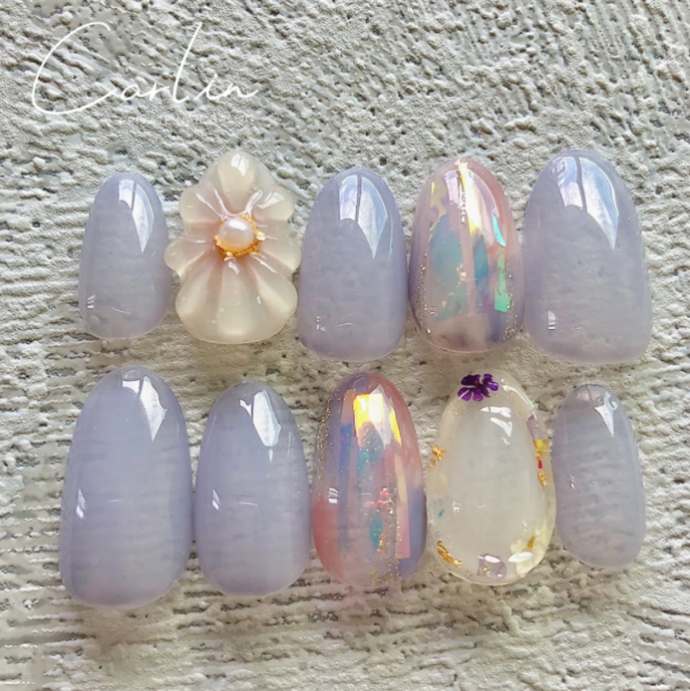 押し花ネイル
