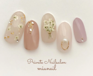 押し花ネイル