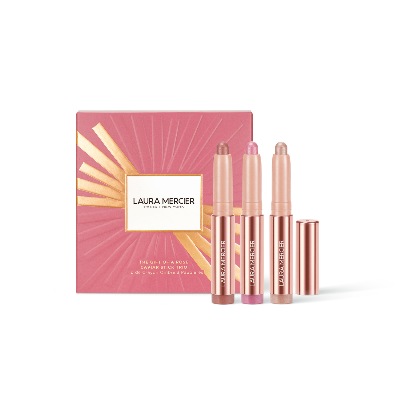 LAURA MERCIER（ローラ メルシエ）／ザ ギフト オブ ア ローズ キャビアスティック トリオ