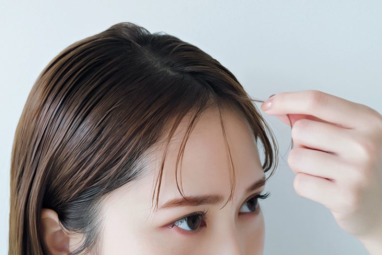 ウェットヘアのスタイリング