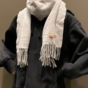 【即日発送】アクネ　Acne Studios ライトグリーン マフラー 新品 Acne Studios アクネ ストゥディオズ チェック ウール