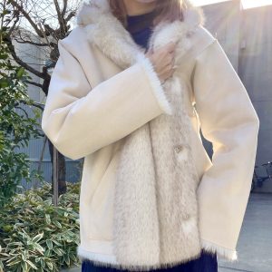 THINK FUR ふわふわ ファーコート ベージュ 美品 THINK FUR ふわふわ ファーコート ベージュ 美品 2025年最新