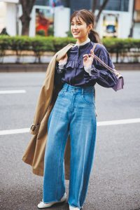 aya様 C5464 ブラウス×デニムコーデ 花柄ブラウス×デニム / eric / VIS ｜J'aDoRe JUN ONLINE
