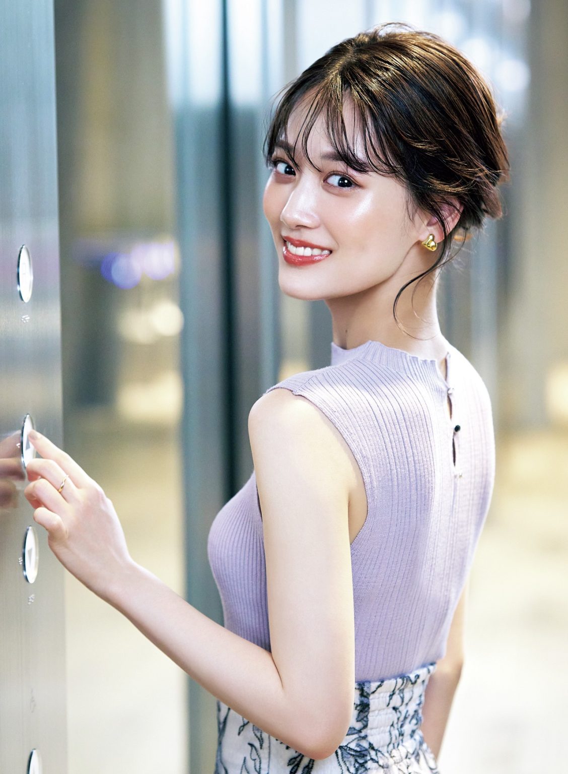 セミロングヘアアレンジ