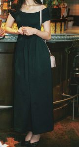 ❤︎ケイトスペード❤︎ ドットプリーツワンピース 長袖 ロング 中条