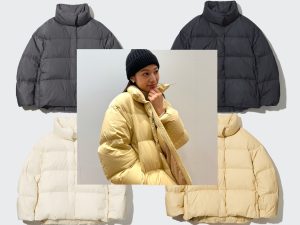 UNIQLOパウダーソフトダウンジャケット イエロー XLサイズ ユニクロ