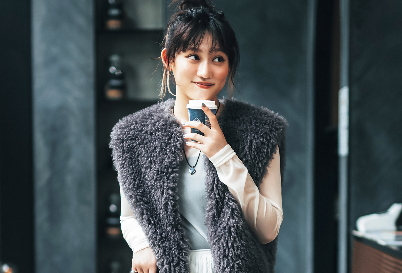 甘辛コーデ復活大人のファーコート b75q.jpg