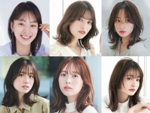 ミディアム前髪あり