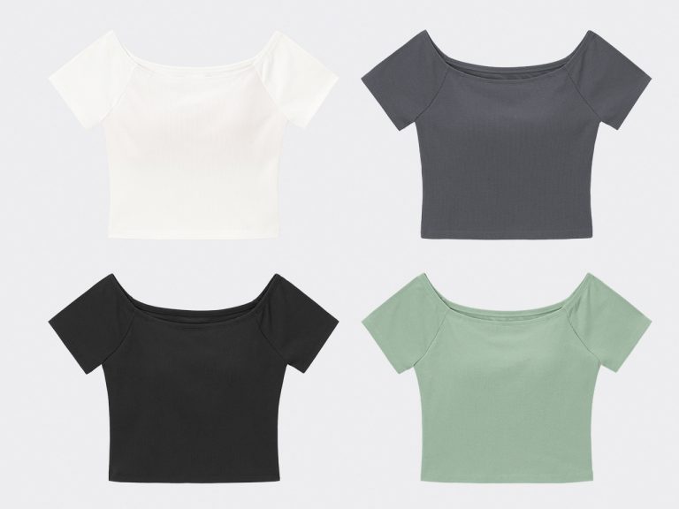 ブラフィール クロップドオフショルダーT（半袖）