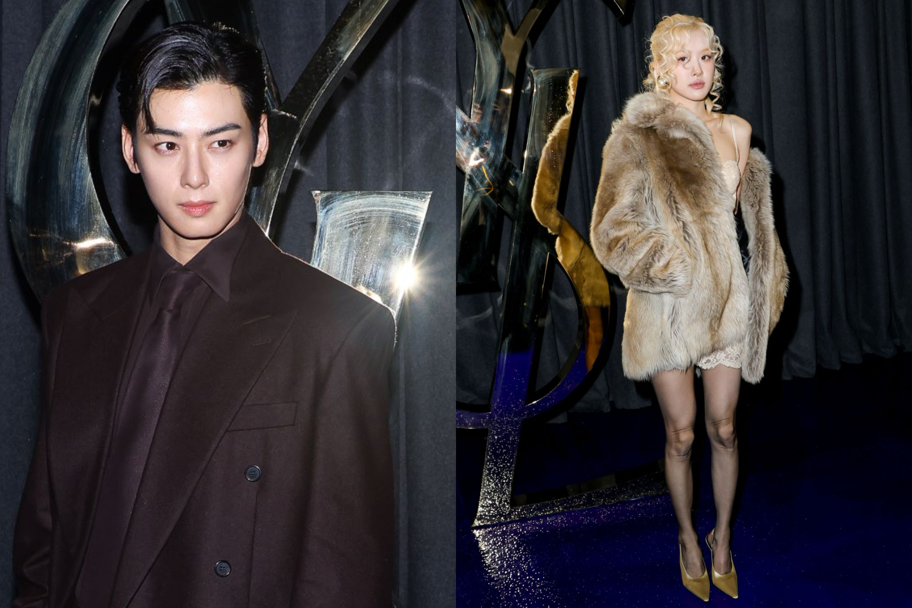 ASTRO チャ・ウヌ降臨♡圧巻の美貌で「サンローラン」のコレクションに