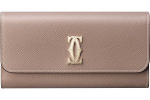 エレガントな【CARTIER】C de Cartier スモールウォレット 24SS エレガントな【CARTIER】C de Cartier ミニウォレット 24SS
