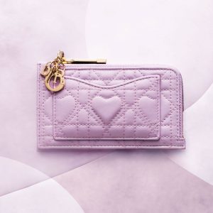 ディオール❤️ハート キルティング ウォレット❤️折り財布 𝐷𝐼𝑂𝑅🤍𝐶𝐴𝑅𝑂 𝐿𝐴𝑉𝐸𝑁𝐷𝐸𝑅 𝑊𝐴𝐿𝐿𝐸𝑇💗 ハートの