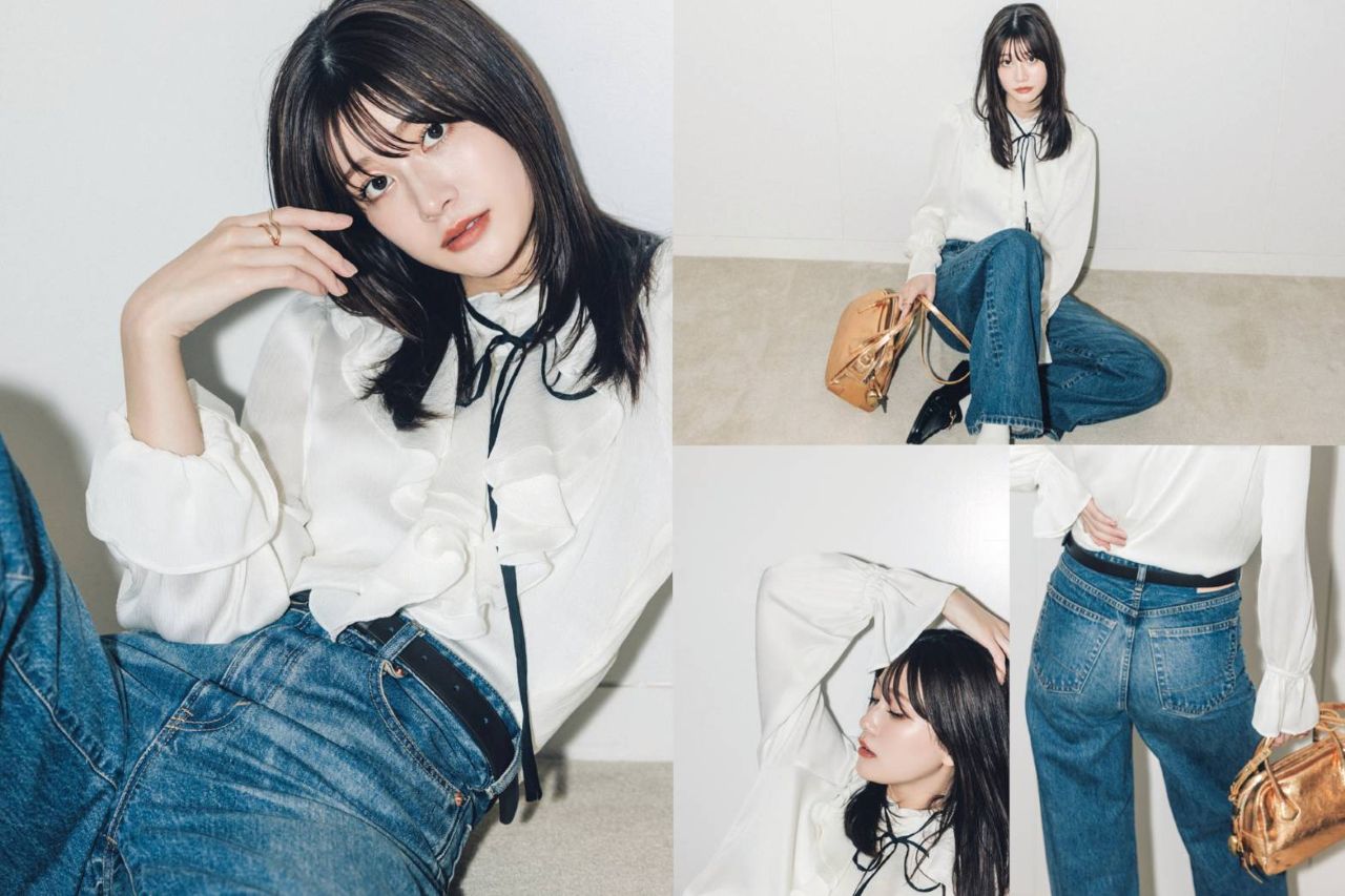 生見 愛瑠（めるる） | . 私服は真っ黒になっちゃいます🍙 とっ