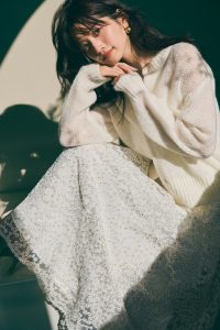 kannaさんコラボ＞ラメシャギーニットカーディガン