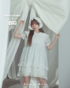 【にゃ】merry jenny フルーツジッパー コラボ ミニワンピース FRUITS ZIPPER meets. merry jenny ｜ merry jenny（メリー