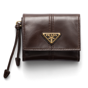 PRADA♡美品♡レア♡エンボス♡ホワイトレザー二つ折り財布♡ PRADA エピレザー 二つ折り財布 青