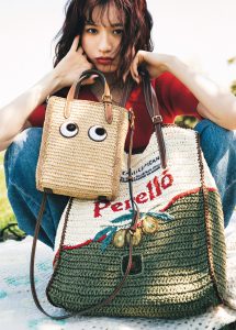 アニヤハインドマーチ　カゴバッグ　スモールサイズ Eyes バスケット・スモール | Anya Hindmarch JP