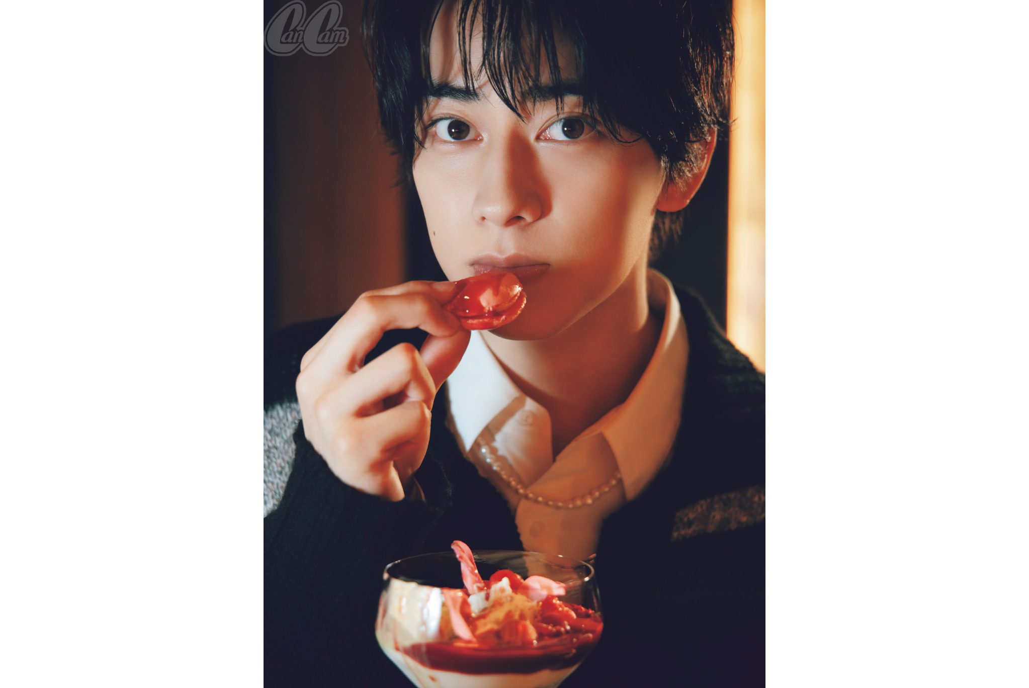 今期ドラマ3本に出演中！ 本島純政、CanCam異“食”連載でパフェを