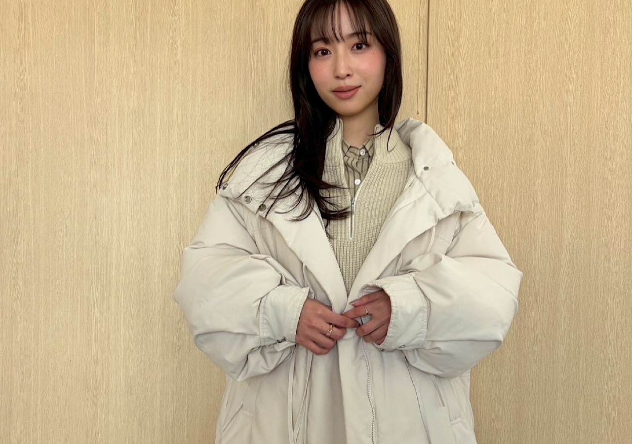 朝晩冷え込む日はダウンコートで上品に防寒を！ めざましお天気