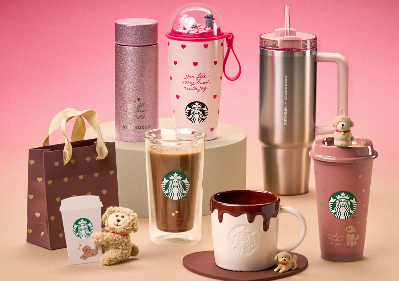 スタバ新作】とろ〜りチョコマグにラインストーン付きタンブラーetc