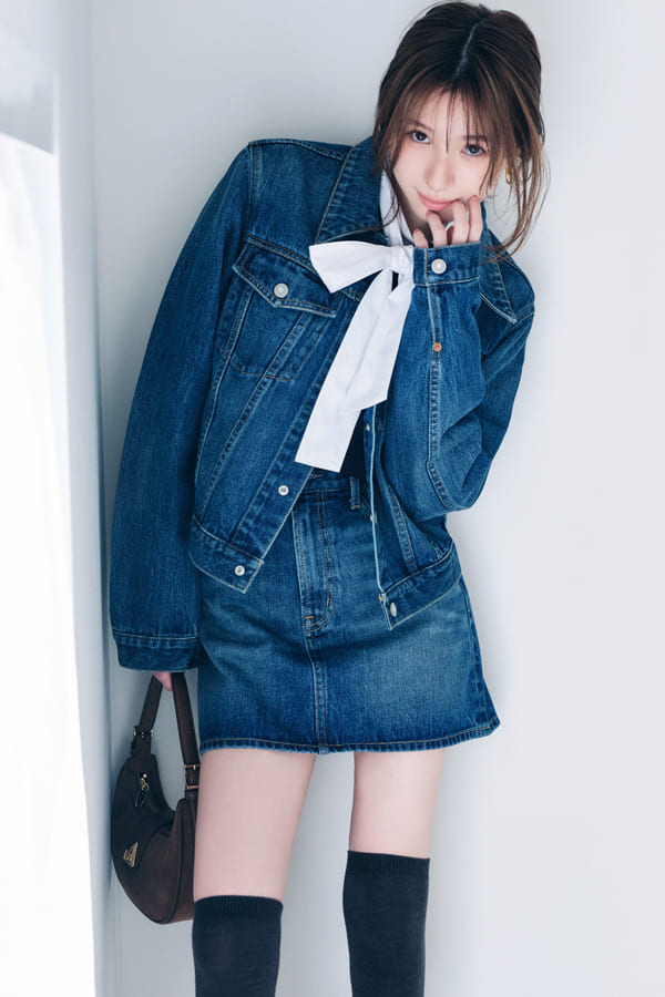 マンネリしがち『デニムは〝ワントーン配色〟でこなれたムードに振って』