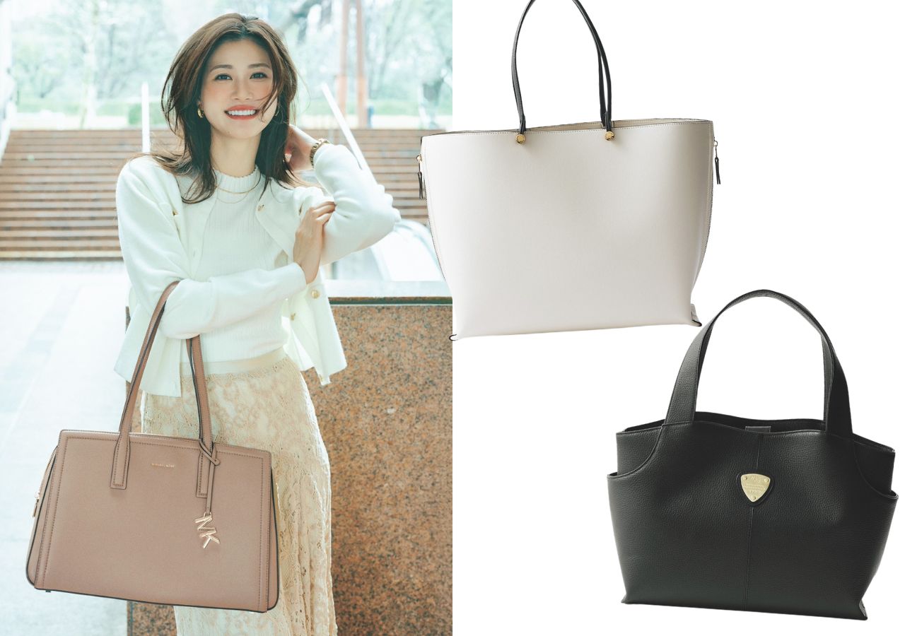 めるる♡生見愛瑠さん着用♡美品♡ケイトスペード レザー 2way トートバッグ 生見愛瑠】会社員におすすめ♡PCが入る「仕切りポケット付きトート