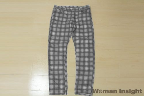 チェックパンツ